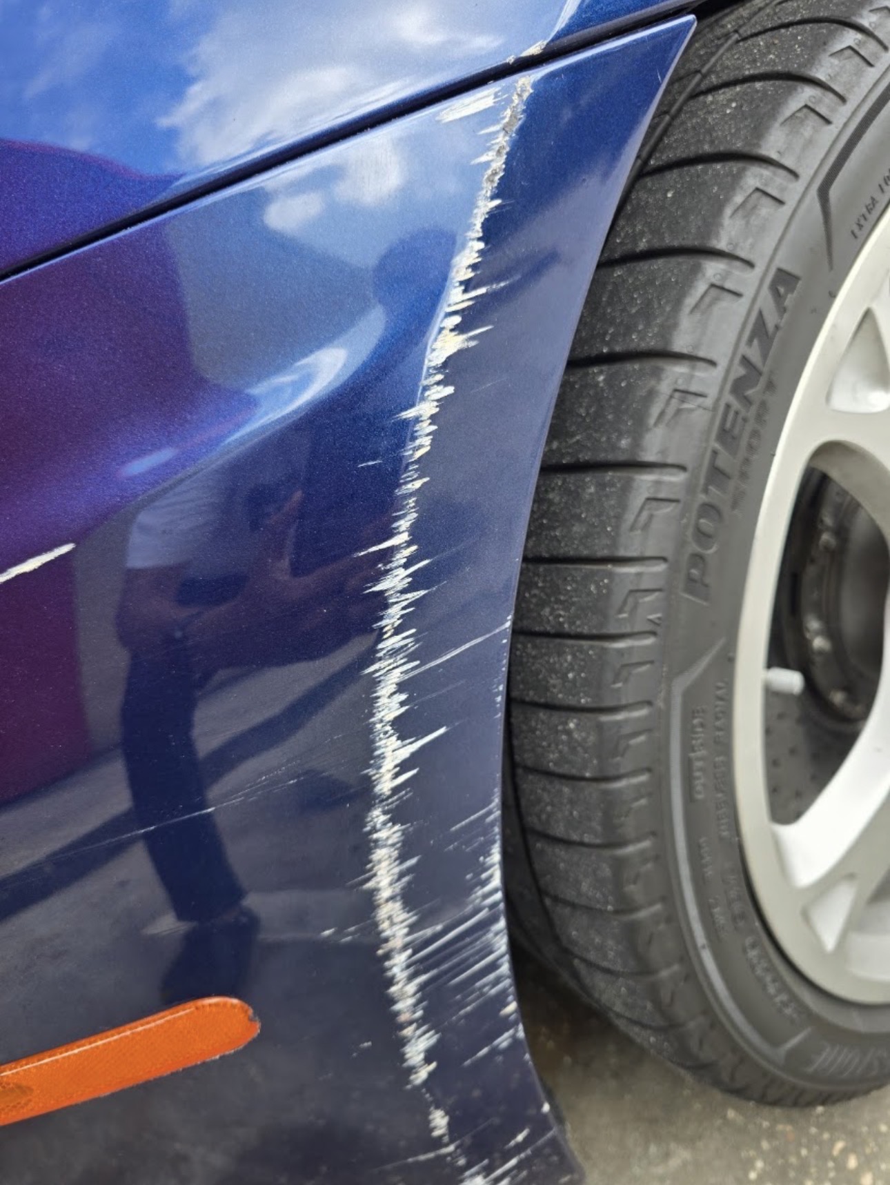 Paint correction — before